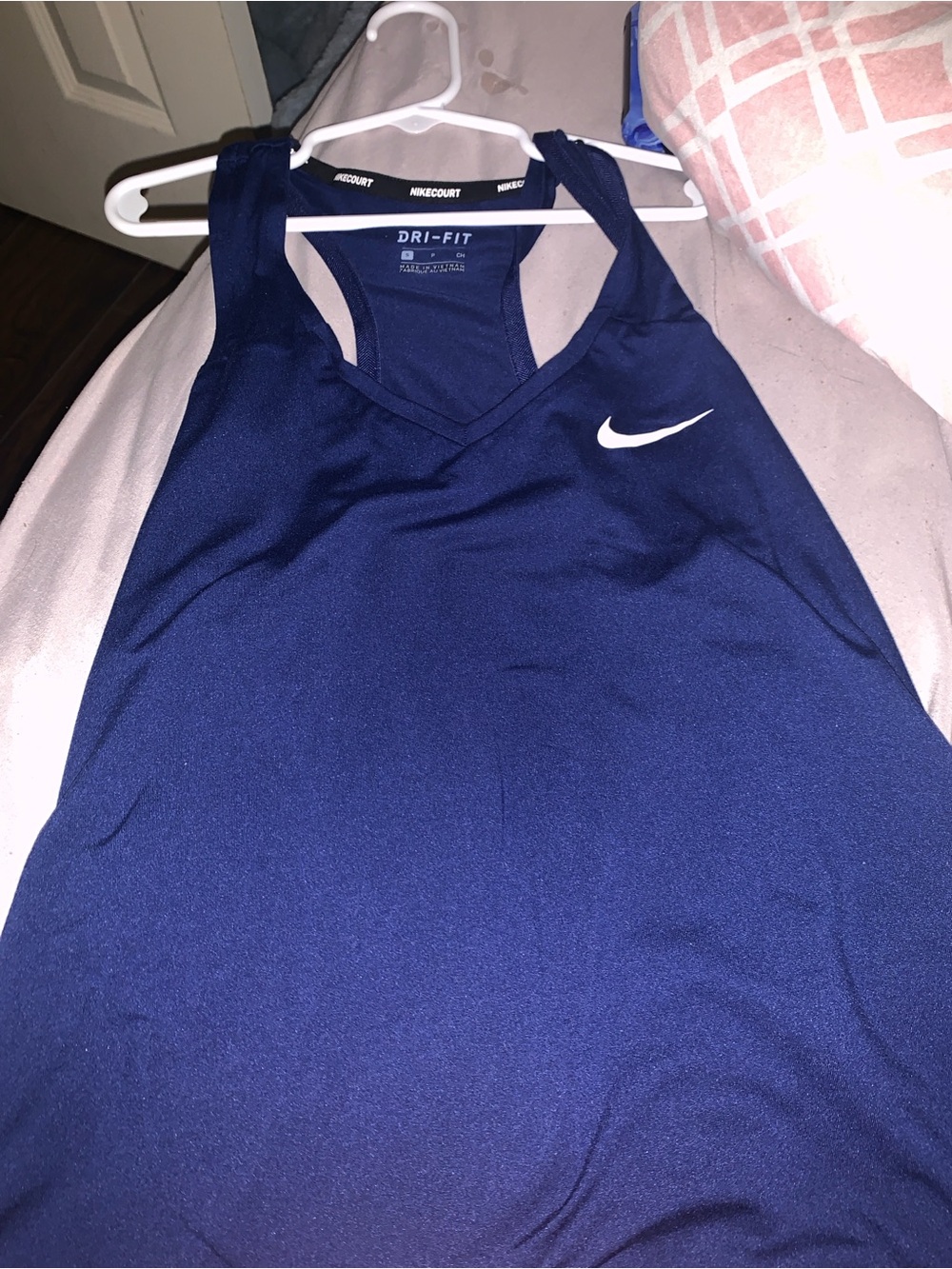 Nike Navy Blue Dri-FIT Racerback Tank Top